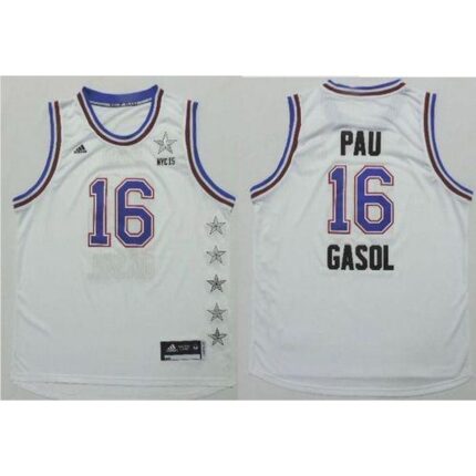 Bulls #16 Pau Gasol White 2015 All Star Stitched NBA Jersey