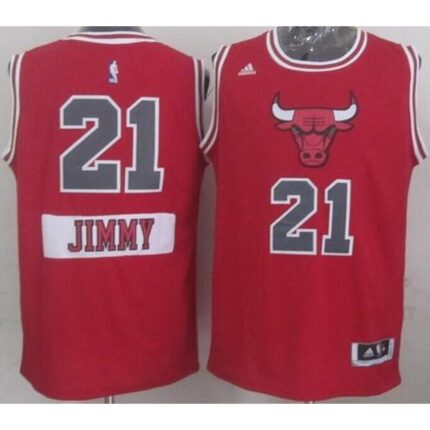 Bulls #21 Jimmy Butler Red 2014-15 Christmas Day Stitched NBA Jersey