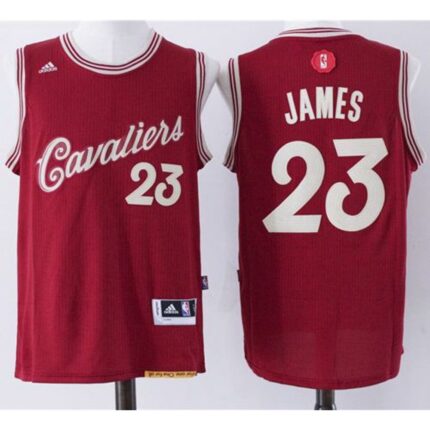 Cavaliers #23 LeBron James Red 2015-2016 Christmas Day Stitched NBA Jersey