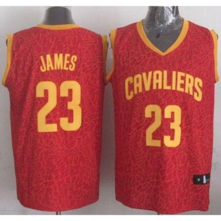 Cavaliers #23 LeBron James Red Crazy Light Stitched NBA Jersey