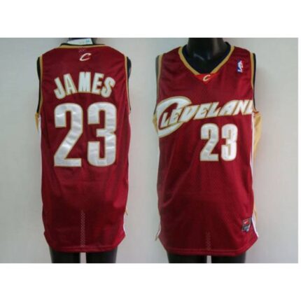 Cavaliers #23 LeBron James Stitched Red NBA Jersey
