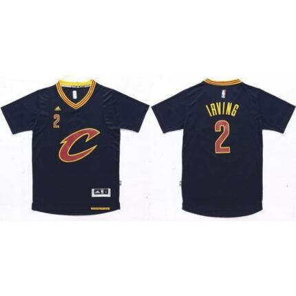 Cavaliers #2 Kyrie Irving Navy Blue 2015-2016 Season Stitched NBA Jersey