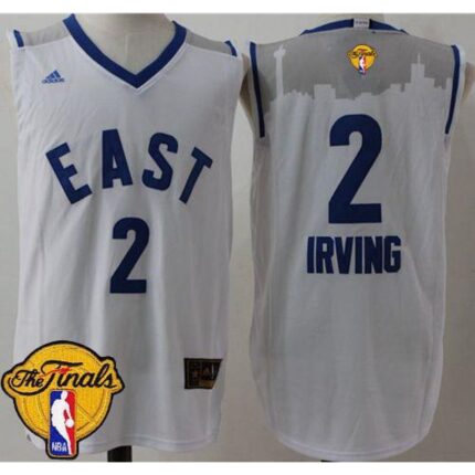 Cavaliers #2 Kyrie Irving White 2016 All Star The Finals Patch Stitched NBA Jersey