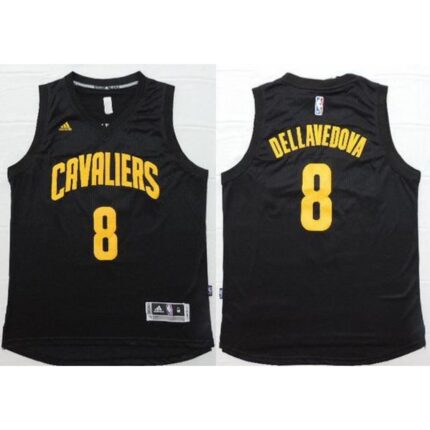 Cavaliers #8 Matthew Dellavedova Black Fashion Stitched NBA Jersey