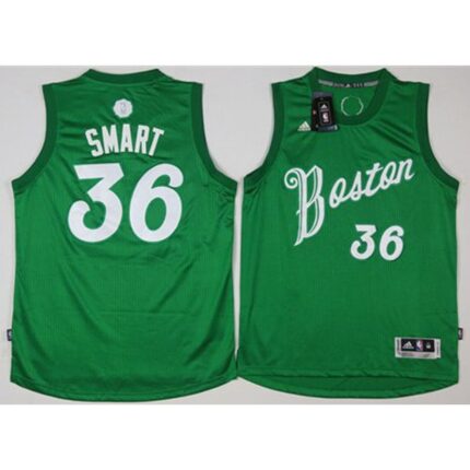 Celtics #36 Marcus Smart Green 2016-2017 Christmas Day Stitched NBA Jersey