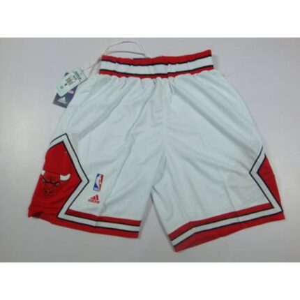 Chicago Bulls White NBA Shorts