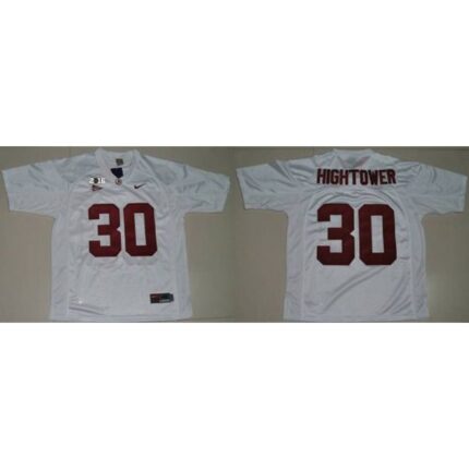 Crimson Tide #30 Donot Hightower White 2016 College Football Playoff National Championship Patch Stitched NCAA Jersey