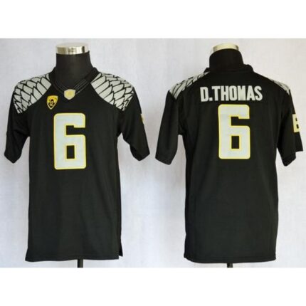 Ducks #6 De'Anthony Thomas Black Limited Stitched Youth NCAA Jersey
