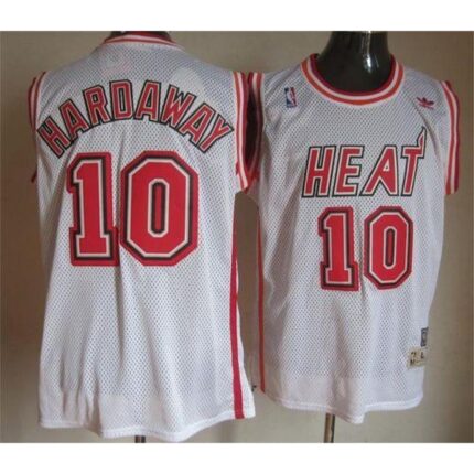 Heat #10 Tim Hardaway White Throwback Stitched NBA Jersey