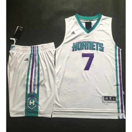 Hornets #7 Jeremy Lin White A Set Stitched NBA Jersey