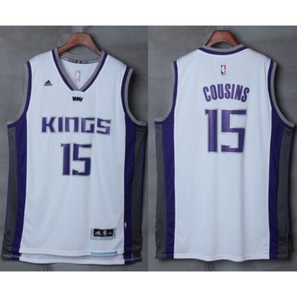 Kings #15 DeMarcus Cousins White New Stitched NBA Jersey