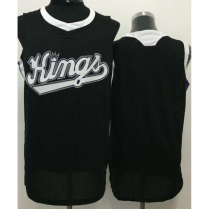 Kings Blank Black Revolution 30 Stitched NBA Jersey