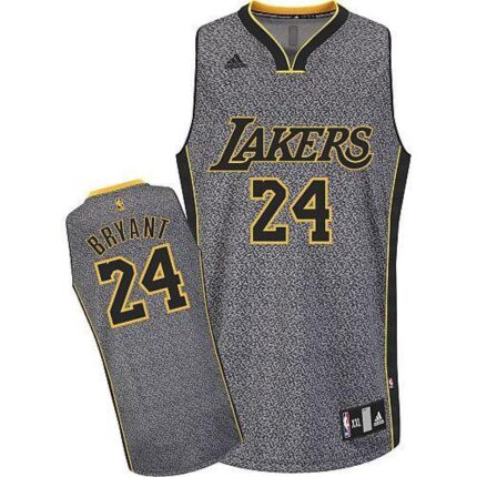 Lakers #24 Kobe Bryant Grey Static Fashion Stitched NBA Jersey