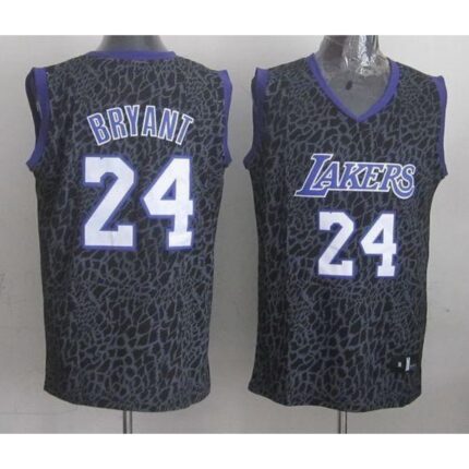 Lakers #24 Kobe Bryant Purple Crazy Light Stitched NBA Jersey