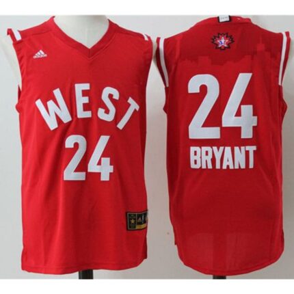 Lakers #24 Kobe Bryant Red 2016 All Star Stitched NBA Jersey