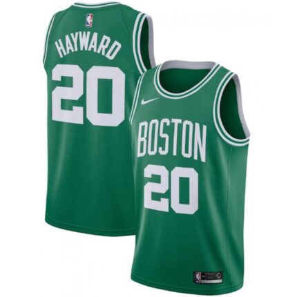 Men's Boston Celtics #20 Gordon Hayward Green Icon Edition Swingman Stitched Jersey