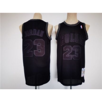 Men's Chicago Bulls #23 Michael Jordan Black Stitched Basketball Jersey