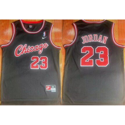 Men's Chicago Bulls #23 Michael Jordan Black Stitched Jersey