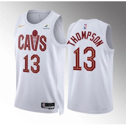 Men's Cleveland Cavaliers #13 Tristan Thompson White Association Edition Stitched Jersey