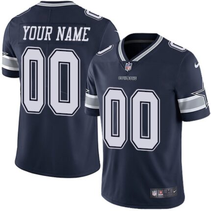 Men's Dallas Cowboys Customized Navy Blue Team Color Vapor Untouchable NFL Stitched Limited Jersey