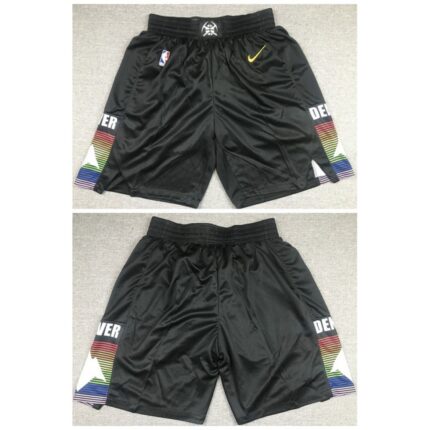 Men's Denver Nuggets Black Shorts (Run Small)