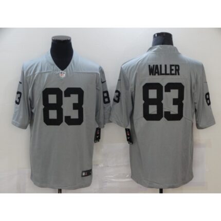 Men's Las Vegas Raiders #83 Darren Waller Grey Limited Stitched Jersey