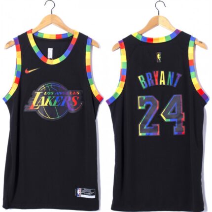 Men's Los Angeles Lakers #24 Kobe Bryant Black Stitched Basketball Jersey