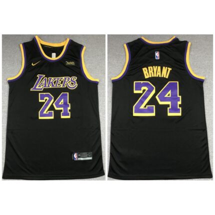 Men's Los Angeles Lakers #24 Kobe Bryant Black Stitched NBA Jersey