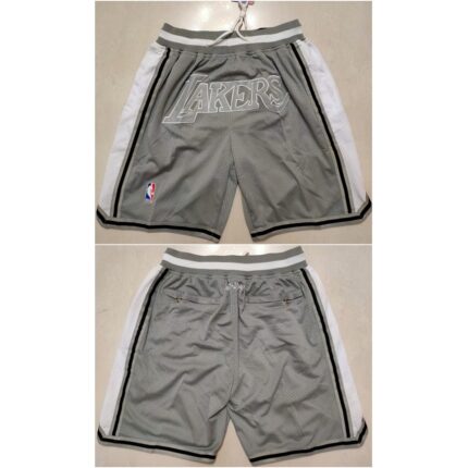 Men's Los Angeles Lakers Gray Shorts (Run Small)