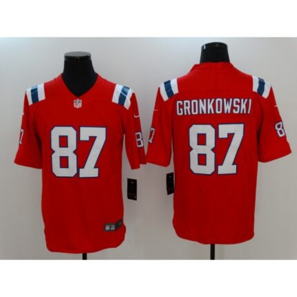 Men's New England Patriots #87 Rob Gronkowski Nike Red Vapor Untouchable Limited Stitched NFL Jersey