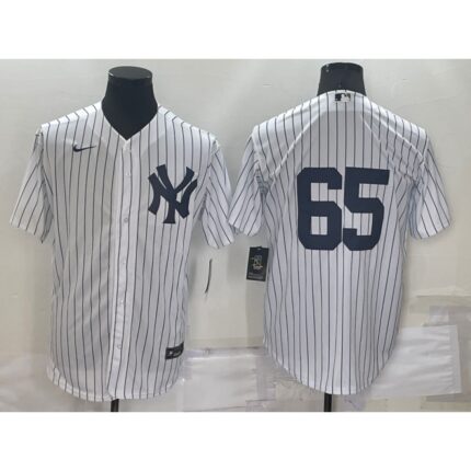 Men's New York Yankees  #65 Nestor Cortes White Cool Base Stitched Baseball Jersey