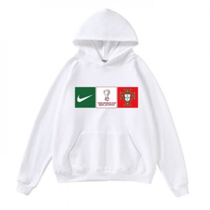 Men's Portugal World Cup Soccer Hoodie White