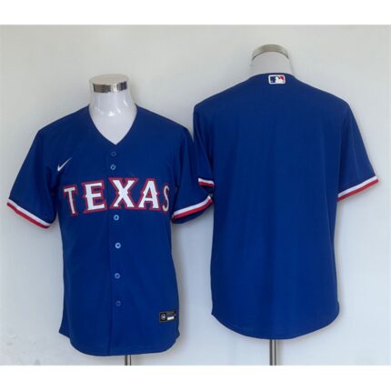Men's Texas Rangers Blank Royal Cool Base Stitched Baseball Jersey