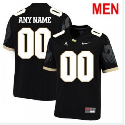 Men's UCF Knights  Black Custom College Football Stitched Jersey