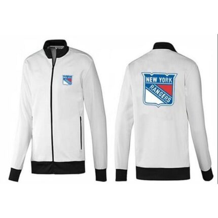 NHL New York Rangers Zip Jackets White-1