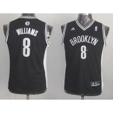 Nets #8 Deron Williams Black Stitched Youth NBA Jersey