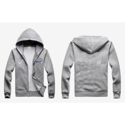 Nike Seattle Seahawks Authentic Logo Hoodie Grey