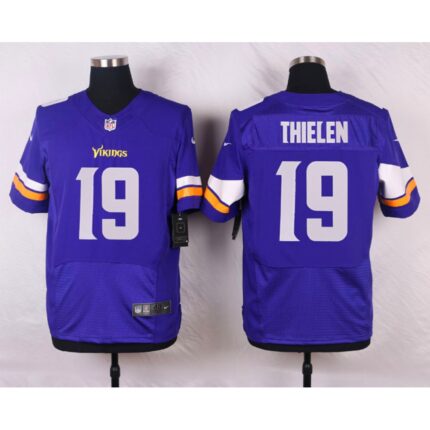 Nike Vikings #19  Adam Thielen Purple Team Color Men's Stitched NFL Elite Jersey