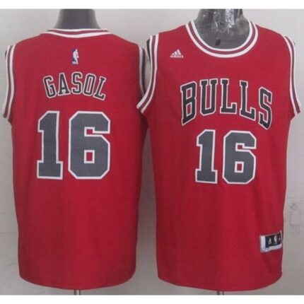 Revolution 30 Bulls #16 Pau Gasol Red Stitched NBA Jersey