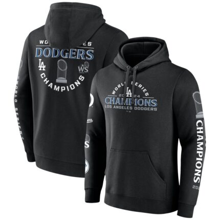 Men's Los Angeles Dodgers  Black 2024 World Series Champions Hoodie