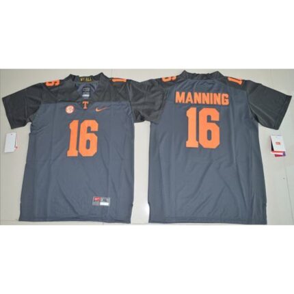 Vols #16 Peyton Manning Grey Stitched Youth NCAA Jersey