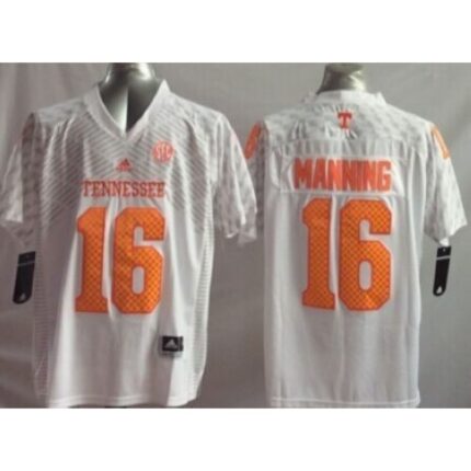 Vols #16 Peyton Manning White Stitched Youth NCAA Jersey