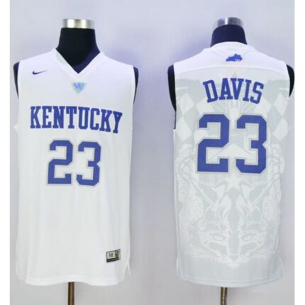 Wildcats #23 Anthony Davis White Basketball Stitched NCAA Jersey