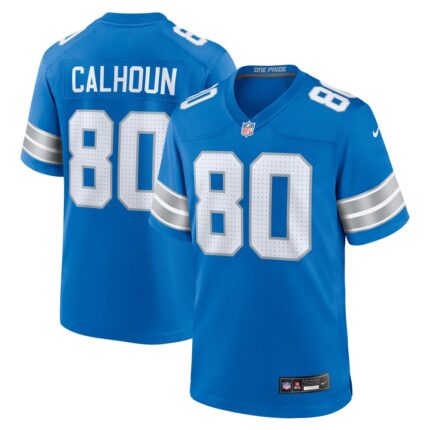 Men's Detroit Lions Jalon Calhoun Nike  Blue Game Jersey