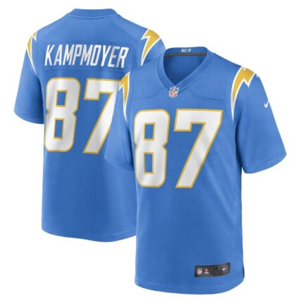 Hunter Kampmoyer Los Angeles Chargers Nike Game Jersey - Powder Blue