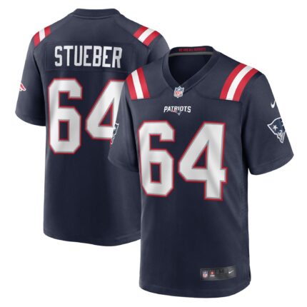 Andrew Stueber New England Patriots Nike Game Jersey - Navy