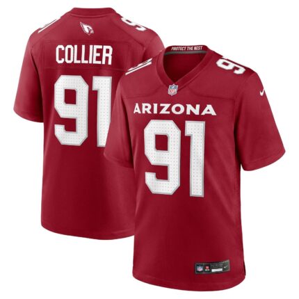 L.J. Collier Arizona Cardinals Nike Team Game Jersey - Cardinal