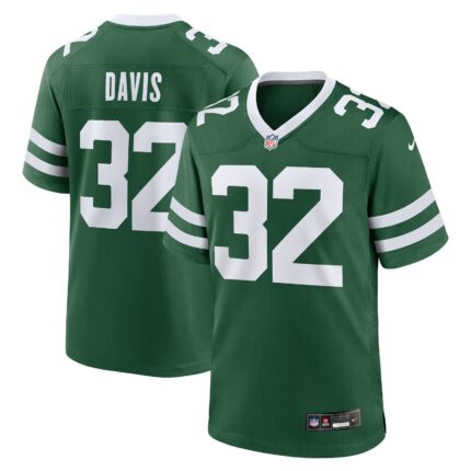 Isaiah Davis New York Jets Nike Team Game Jersey - Legacy Green
