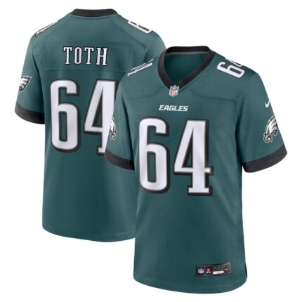 Brett Toth Philadelphia Eagles Nike Game Jersey - Midnight Green