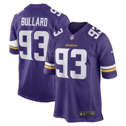 Jonathan Bullard Minnesota Vikings Nike Game Jersey - Purple